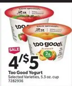 Stop&Shop Too Good Yogurt offer