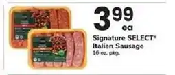 Safeway Signature SELECT Italian Sausage offer