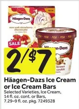 Stop&Shop Häagen-Dazs Ice Cream or Ice Cream Bars offer