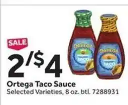 Stop&Shop Ortega Taco Sauce offer