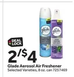 Stop&Shop Glade Aerosol Air Freshener offer