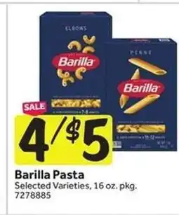 Stop&Shop Barilla Pasta offer