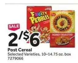 Stop&Shop Post Cereal offer