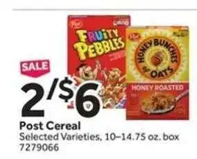 Stop&Shop Post Cereal offer