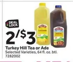 Stop&Shop Turkey Hill Tea or Ade offer
