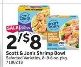 Stop&Shop Scott & Jon's shrimp bowl offer