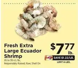ShopRite Fresh Extra Large Ecuador Shrimp offer