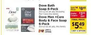 ShopRite Dove Bath Soap 6-Pack offer