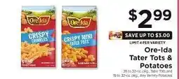 ShopRite Ore-Ida Tater Tots & Potatoes offer