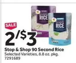 Stop&Shop Stop & Shop 90 Second Rice offer