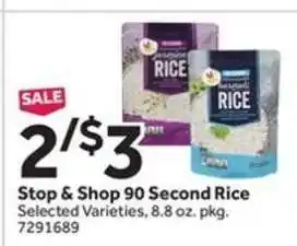 Stop&Shop Stop & Shop 90 Second Rice offer