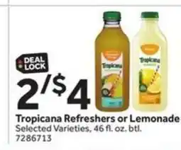 Stop&Shop Tropicana Refreshers or Lemonade offer