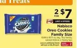 ShopRite Nabisco Oreo Cookies Family Size offer