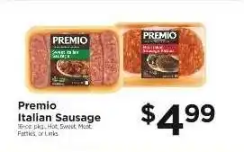 ShopRite Premio Italian Sausage offer