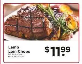 ShopRite Lamb Loin Chops offer