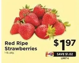 ShopRite Red Ripe Strawberries offer