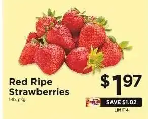 ShopRite Red Ripe Strawberries offer