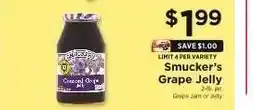 ShopRite Smucker's Grape Jelly offer