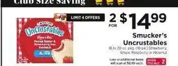ShopRite Smucker's Uncrustables offer