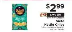 ShopRite Siete Kettle Chips offer