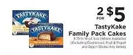 ShopRite TastyKake Family Pack Cakes offer