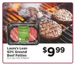 ShopRite Laura’s Lean 92% Ground Beef Patties offer