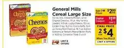 ShopRite General Mills Cereal Large Size offer