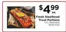 ShopRite Fresh Steelhead Trout Portions offer