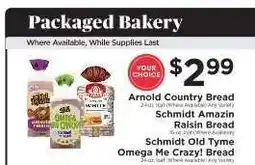 ShopRite Packaged Bakery offer