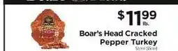 ShopRite Boar's Head Cracked Pepper Turkey offer