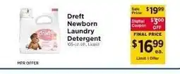 ShopRite Dreft Newborn Laundry Detergent offer