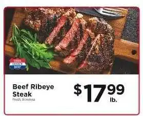 ShopRite Beef Ribeye Steak offer