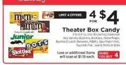 ShopRite Theater Box Candy offer
