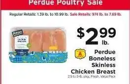 ShopRite Perdue Boneless Skinless Chicken Breast offer