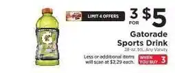 ShopRite Gatorade Sports Drink offer