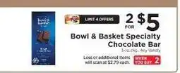ShopRite Bowl & Basket Specialty Chocolate Bar offer