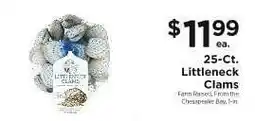 ShopRite Littleneck Clams offer