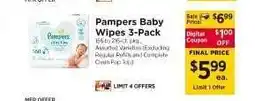 ShopRite Pampers Baby Wipes 3-Pack offer