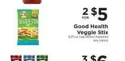 ShopRite Good Health Veggie Stix offer