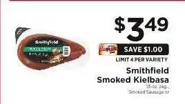 ShopRite Smithfield Smoked Kielbasa offer