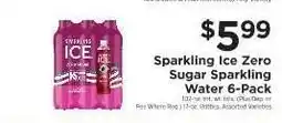 ShopRite Sparkling Ice Zero Sugar Sparkling Water 6-Pack offer