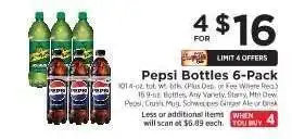 ShopRite Pepsi Bottles 6-Pack offer