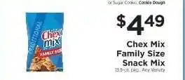 ShopRite Chex Mix Family Size Snack Mix offer