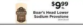 ShopRite Boar's Head Lower Sodium Provolone offer