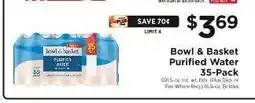 ShopRite Bowl & Basket Purified Water 35-Pack offer