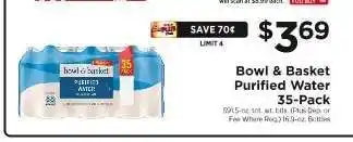 ShopRite Bowl & Basket Purified Water 35-Pack offer