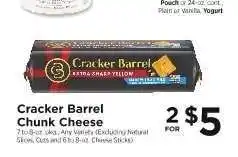 ShopRite Cracker Barrel Chunk Cheese offer