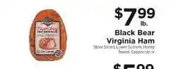ShopRite Black Bear Virginia Ham offer