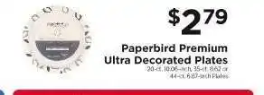 ShopRite Paperbird Premium Ultra Decorated Plates offer