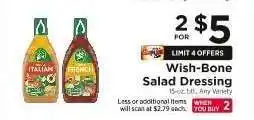 ShopRite Wish-Bone Salad Dressing offer